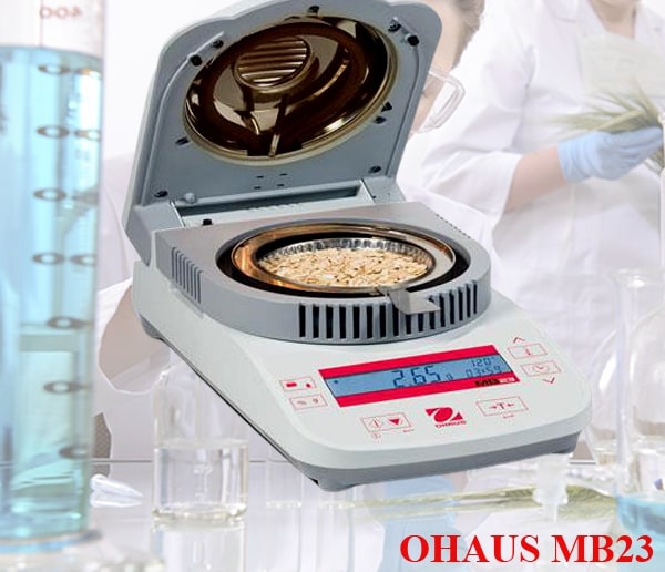 Cân sấy ẩm Ohaus MB23 chất lượng được dùng trong nhiều ứng dụng