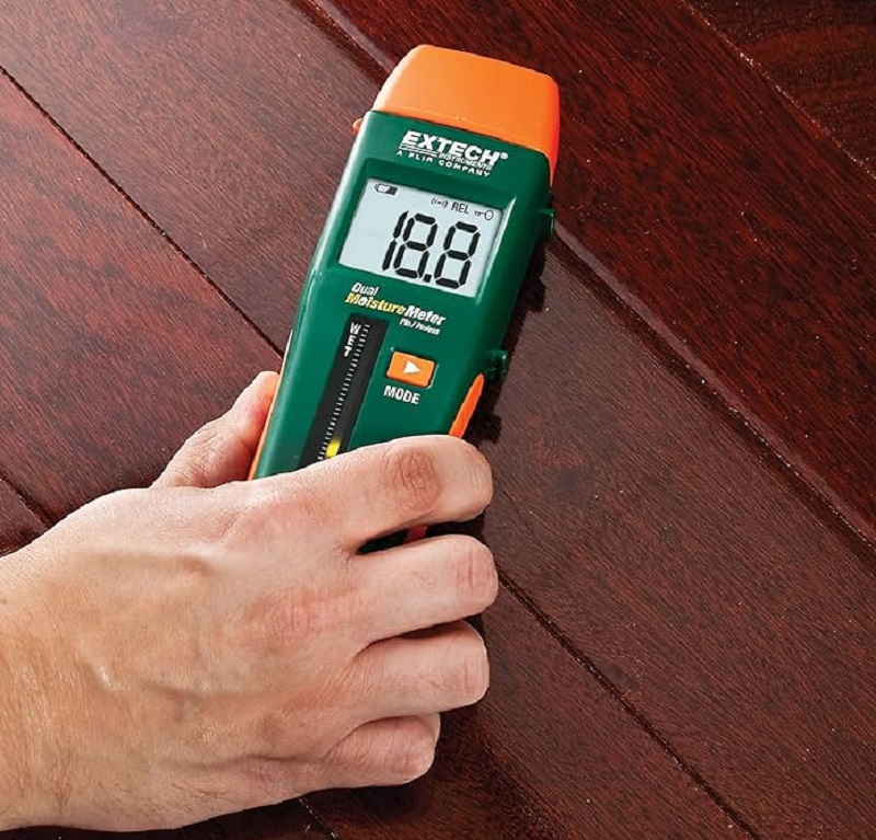 Máy đo độ ẩm gỗ ghim và Pinless Extech MO260