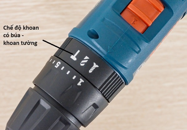 Chế độ khoan tường trên máy khoan