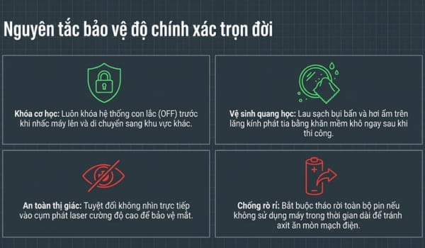 Lưu ý để Bosch GLL 3-15X hoạt động hiệu quả và bền bỉ 