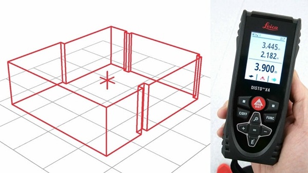 Máy đo khoảng cách Leica Disto X4 đo chính xác, kết nối điện thoại