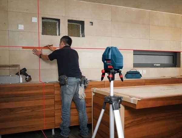 Máy cân mực laser Bosch GLL 3 15X dùng tốt cho thi công dân dụng