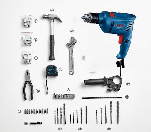 Bộ khoan đa năng Bosch GSB 600 Set 100