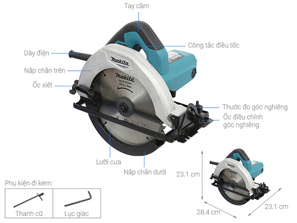 Cấu tạo của máy cưa