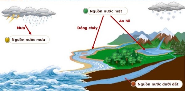 Hình ảnh minh họa mạch nước ngầm