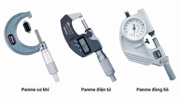 Phân loại panme theo cách hiển thị