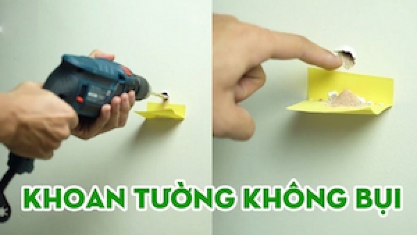 Bật mí cách khoan tường không bụi đơn giản, hiệu quả ngay tại nhà
