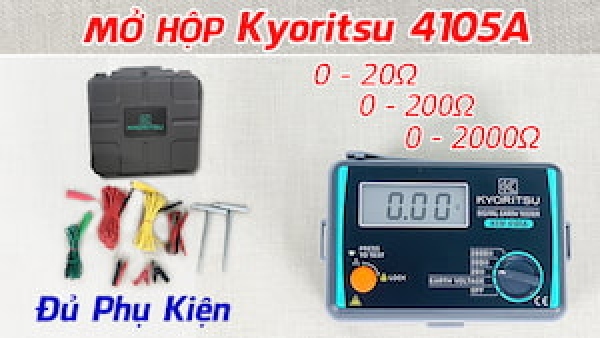 Đánh giá máy đo điện trở đất Kyoritsu 4105A chi tiết A-Z